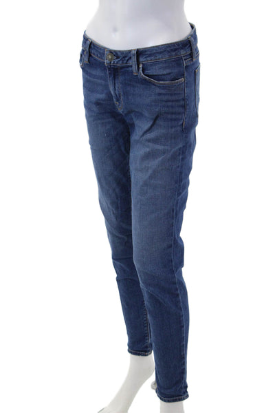 Hudson Women Boyfriend Straight Jeans Dark Blue Mid Rise 29in Size 28