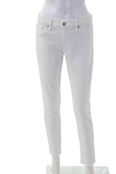 Hudson Womens Skinny White Jeans Size 28