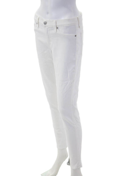 Hudson Womens Skinny White Jeans Size 28