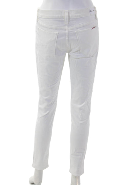 Hudson Womens Skinny White Jeans Size 28