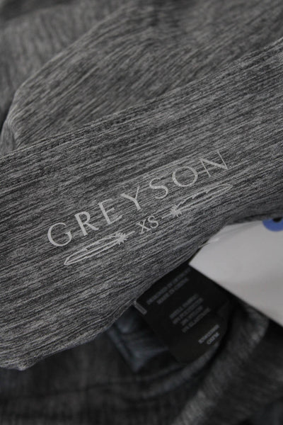 Greyson Womens Full Zip Long Sleeve Active Track Jacket Gray Size XS
