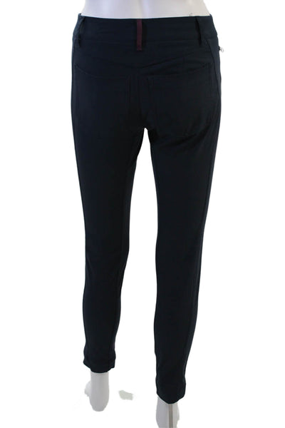 Lululemon Womens Ankle Jeggings Dark Blue Polyester Button Size 4