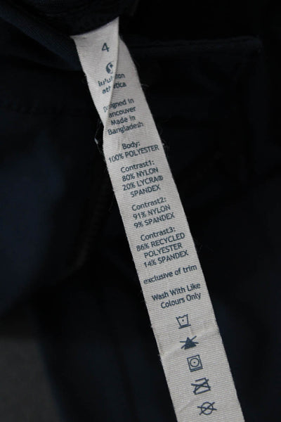 Lululemon Womens Ankle Jeggings Dark Blue Polyester Button Size 4