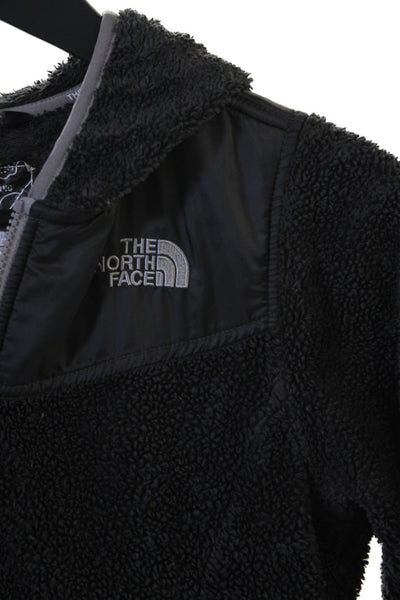 The North Face Childrens Girls Full Zipper Hooded Jacket Grey Size 14-16