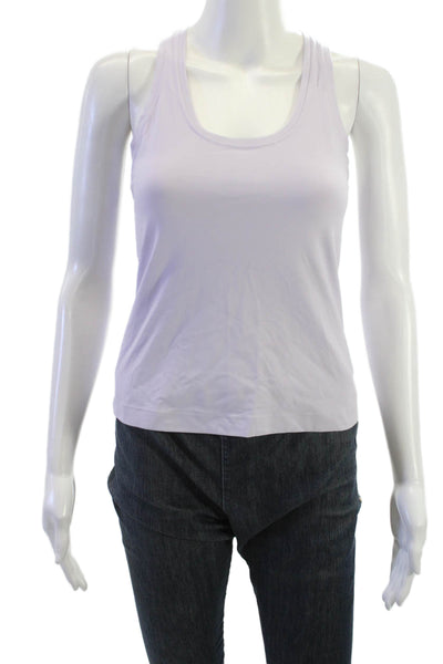 Lululemon Womens Purple Basic Tank Nylon Round Neck Solid Size S