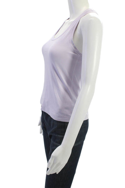 Lululemon Womens Purple Basic Tank Nylon Round Neck Solid Size S