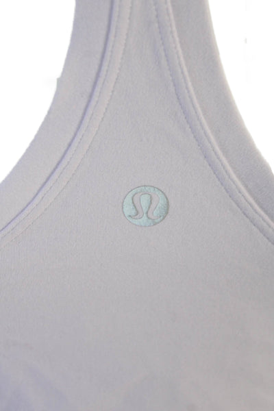 Lululemon Womens Purple Basic Tank Nylon Round Neck Solid Size S