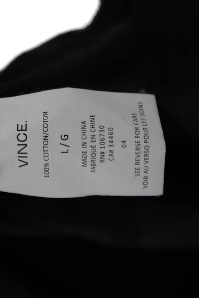 Vince Mens Cotton Plaid Print Collared Buttoned-Down Deep Purple Size L