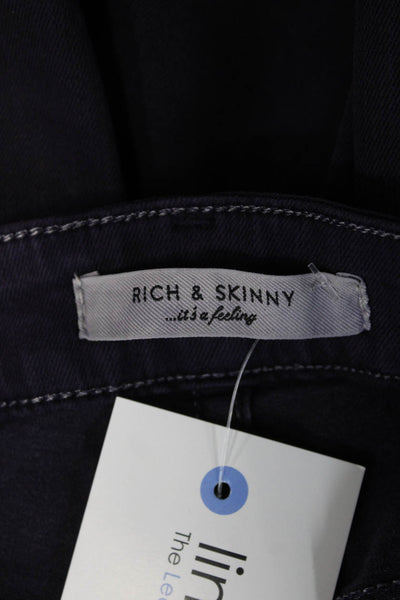 Rich & Skinny Women Skinny Dark Blue Jeans Size 28