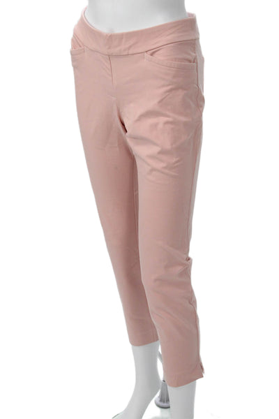 Spartina 449 Womens Ankle Cropped Pants Pink Rayon Blend Size M