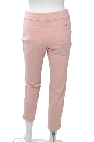 Spartina 449 Womens Ankle Cropped Pants Pink Rayon Blend Size M