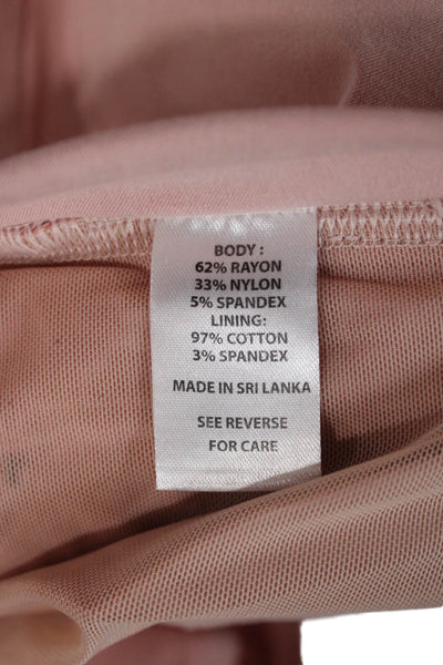 Spartina 449 Womens Ankle Cropped Pants Pink Rayon Blend Size M