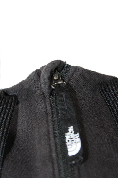 The North Face Mens Pullover Hoodie Black High Neck Drawstring Size XL