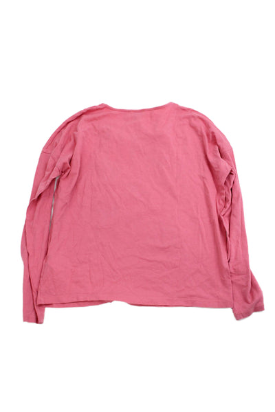 Karl Lagerfeld Kids Girls Cotton Blend Long Sleeve T-Shirt Pink Size 14