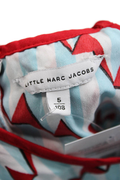 Little Marc Jacobs Girls Geometric Tank Dress Blue Size 5