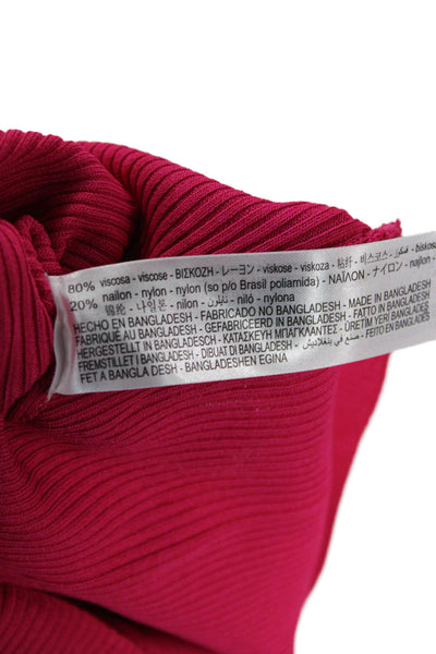 Zara Women Pink Basic Jersey Long Sleeve T-Shirt Size M