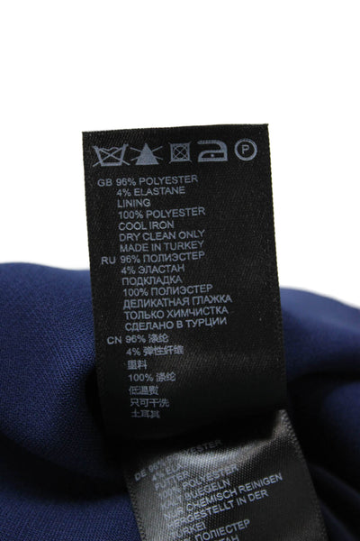 Reiss Womens Dark Blue Straight Pencil Skirt Knee Length Size 0