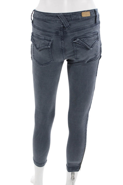 Joie Jeans Womens Ankle Cargo Cropped Dark Gray Pants Size 25