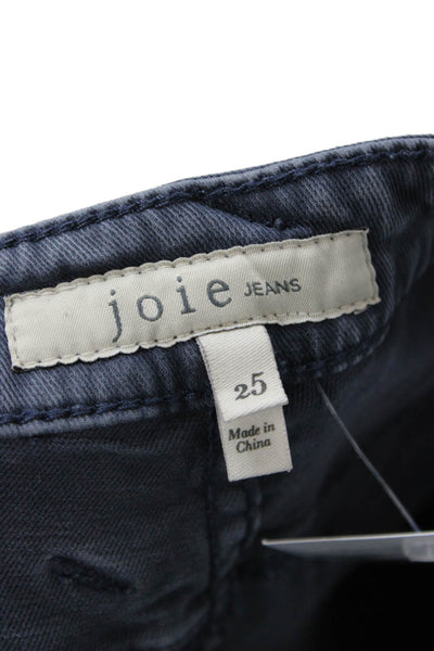 Joie Jeans Womens Ankle Cargo Cropped Dark Gray Pants Size 25