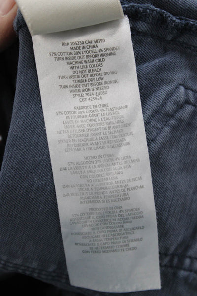 Joie Jeans Womens Ankle Cargo Cropped Dark Gray Pants Size 25