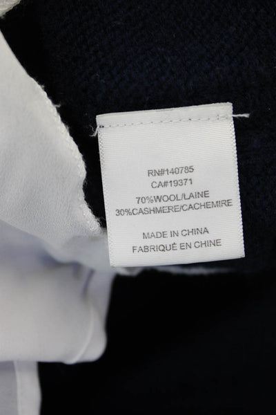 Brochu Walker Womens Pullover Vest Dark Blue Wool Cashmere Size L
