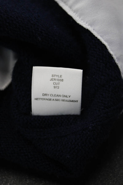 Brochu Walker Womens Pullover Vest Dark Blue Wool Cashmere Size L