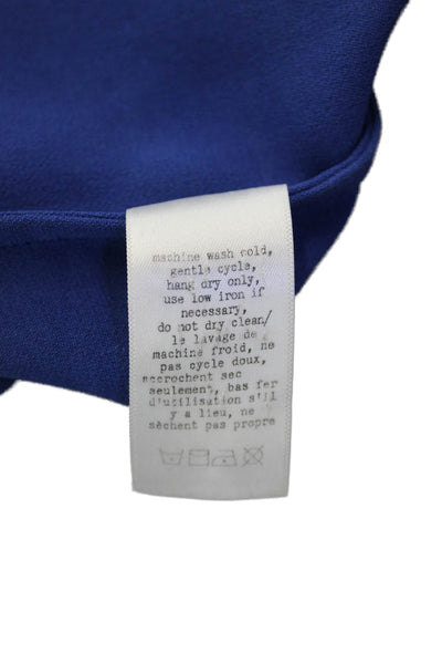 Rag & Bone Womens Basic Blue Short Sleeve Blouse Size XS