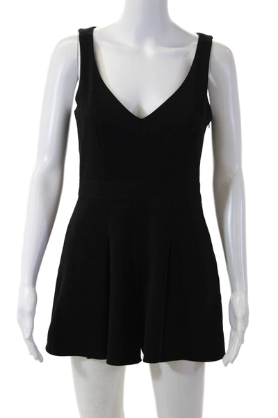 Jay Godfrey Women Jumpsuit Sleeveless V Neck Black Size 4
