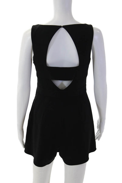 Jay Godfrey Women Jumpsuit Sleeveless V Neck Black Size 4