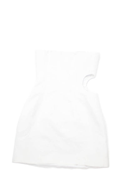Sir Women Bodycon Mini Dress White Sleeveless Wedding Size 0