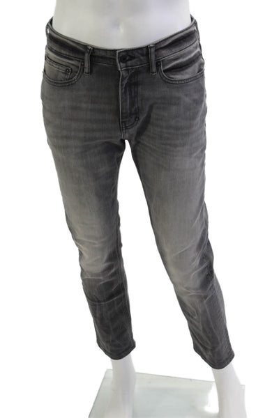 PRPS Mens Skinny Tapered Jeans Dark Gray Button Fly 85% Cotton Size 31