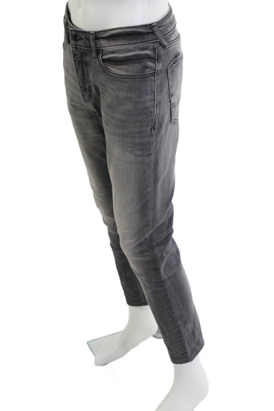 PRPS Mens Skinny Tapered Jeans Dark Gray Button Fly 85% Cotton Size 31