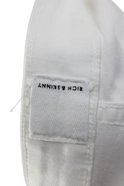 Rich & Skinny Women Skinny White High Rise Jeans Size 27