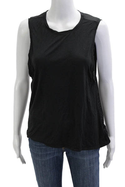 ALALA Womens Basic Sleeveless Tank Black Crew Neck Size M