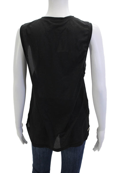 ALALA Womens Basic Sleeveless Tank Black Crew Neck Size M