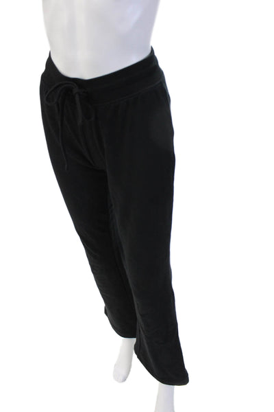 Zara Womens Sweatpants Black Cotton Elastane Drawstring Size S