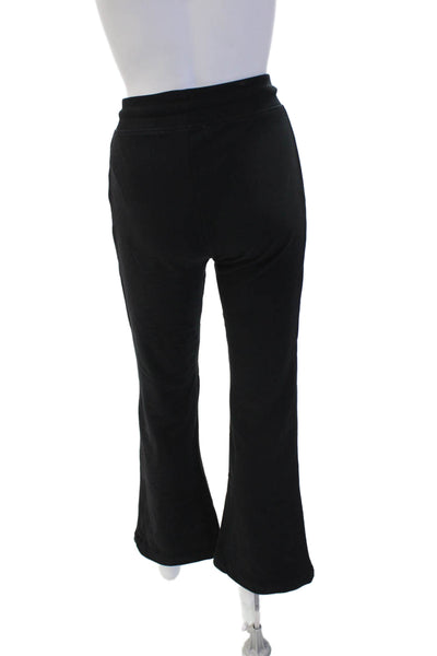 Zara Womens Sweatpants Black Cotton Elastane Drawstring Size S