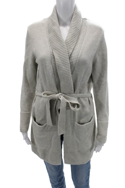 Banana Republic Womens Gray Merino Blend Cardigan Long Sleeve Size S