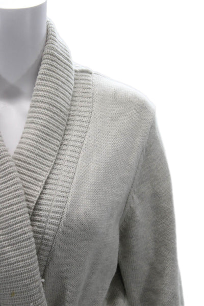 Banana Republic Womens Gray Merino Blend Cardigan Long Sleeve Size S