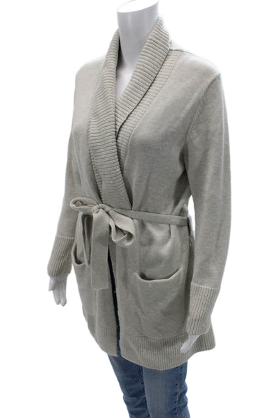 Banana Republic Womens Gray Merino Blend Cardigan Long Sleeve Size S
