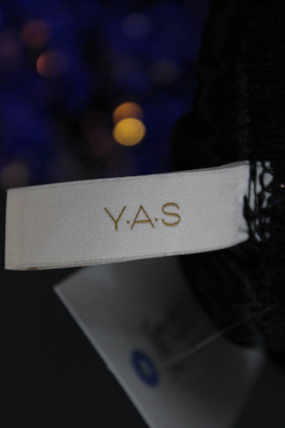 Y.A.S Womens Black Cropped Ankle Pants Size S