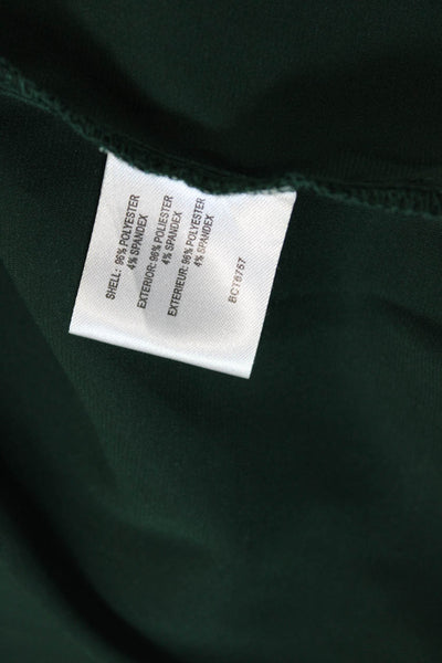 Insight Women Army Green Basic Long Sleeve Blouse Crew Neck Solid Size XS