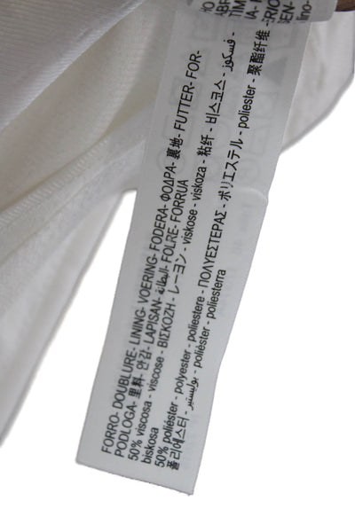 Massimo Dutti Women Cropped Dress Pants White Size 8