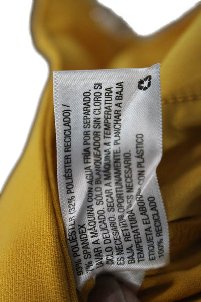 Sergio Hudson Women Cropped Dress Pants Yellow Size S