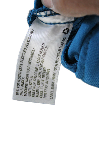 Sergio Hudson Women Ankle Cropped Dress Pants Blue Polyester Spandex Size S