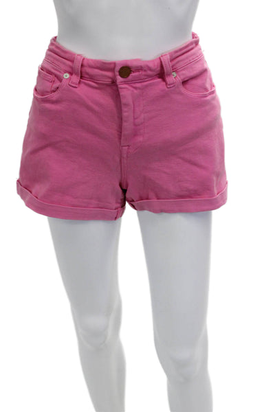 Blank NYC Unisex Pink Button Front Solid Beach Shorts Size 29