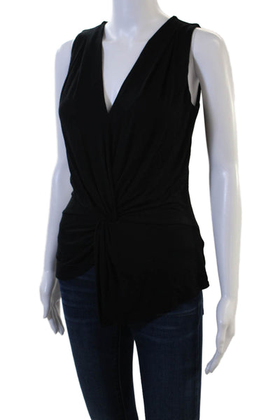 Bailey 44 Womens Black Jersey V Neck Sleeveless Tank Polyester Size XS