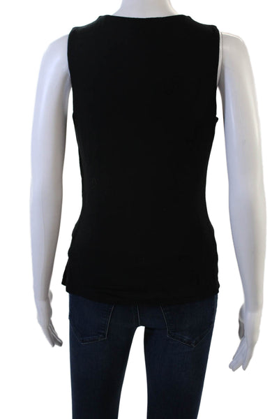 Bailey 44 Womens Black Jersey V Neck Sleeveless Tank Polyester Size XS