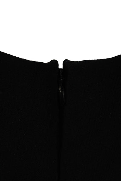 Wilfred Women Fit & Flare Mini Dress Black Square Neck Tie Size 6