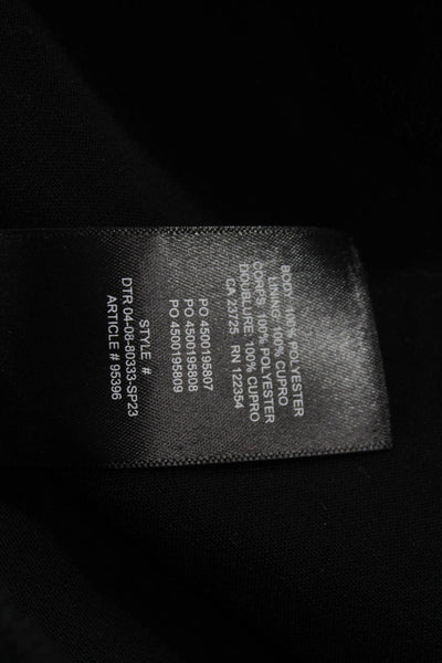 Wilfred Women Fit & Flare Mini Dress Black Square Neck Tie Size 6